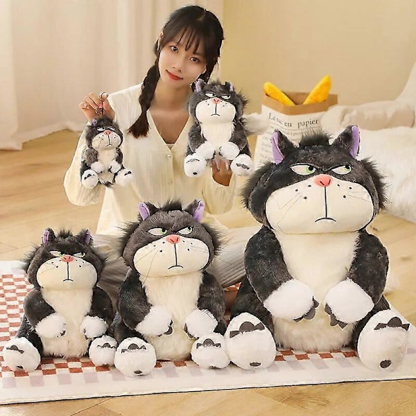10-65cm Sød Lucifer Kat Plysdukke Prinsesse Drøm Tegneserie Lucifer Fyldte Legetøj Kawaii Anime Kat Plyslegetøj Julegaver til Børn Cat 60-65cm