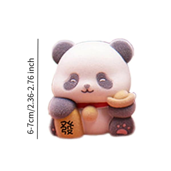 Søt Panda Figur Samleleke Trendy Leke for Barn Voksne Bursdagsgave[D] Random Height 6-7cm