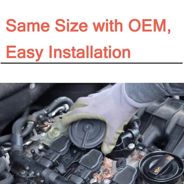 917-064 PCV Ventilmembran Reparationskit til Golf Passa A3 A4 A5 A6 Q3 Q5, 917064 Black
