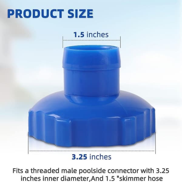 2-delt poolsugeadapter, hurtigforbindelse poolsugeadapter 11238 - Kompatibel med 28000E(D)