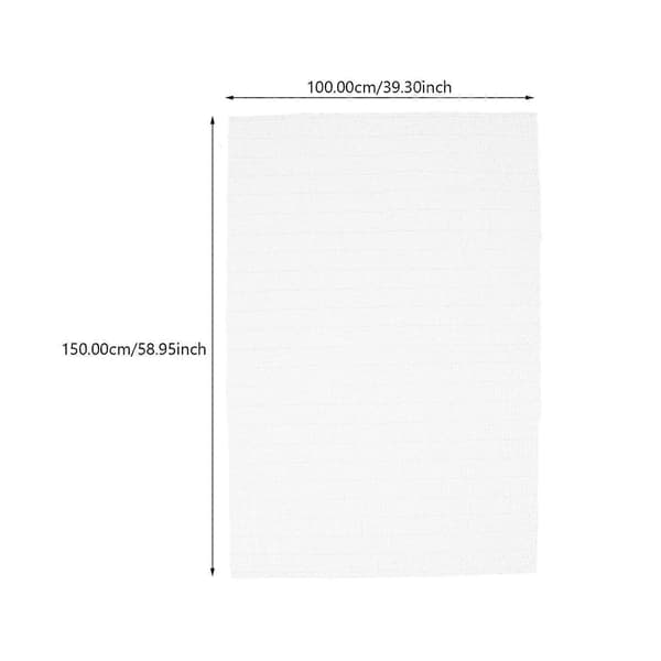 1 st Blankett Rug Hooking Mesh Golvmatta Virkad Mesh Rug Matta Gör Mesh[D] White 0.1X100X150CM