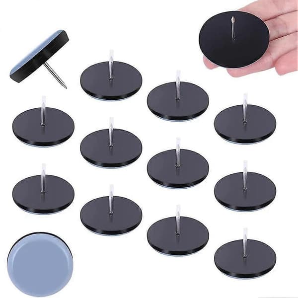20 st Möbelglidare med Spikfötter Möbel Flytt Glidare Golvskydd 22mm[D] BlueBlack