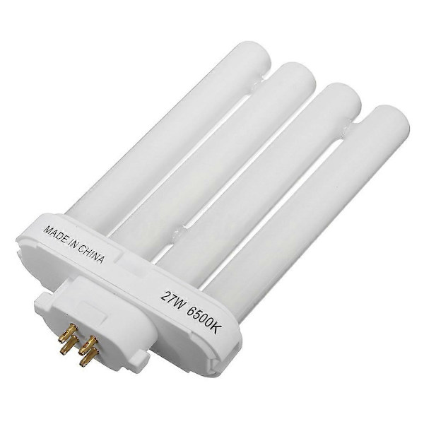 220V 27W 4-pins rader 6500K Dobbel-H Kvadratisk Rør Kompakt Lysstoffrør Pære