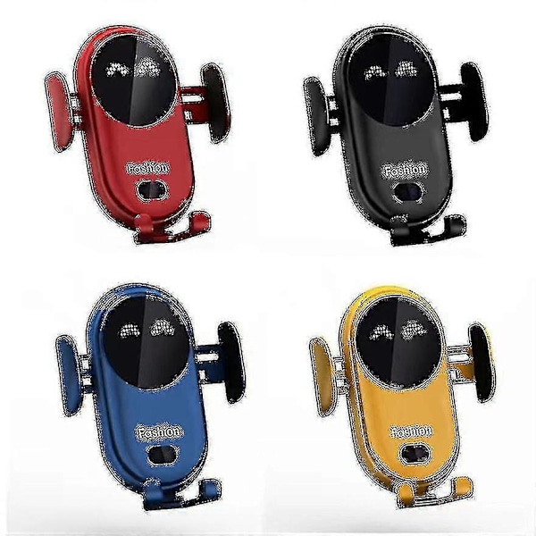 Smart Car Trådløs Lader Mobiltelefonholder Automatisk Sensor Bilholder