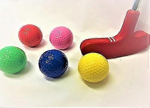 Golfbolde i blandede farver, golfbolde til driving range, golføvebolde (seks farver) [D]