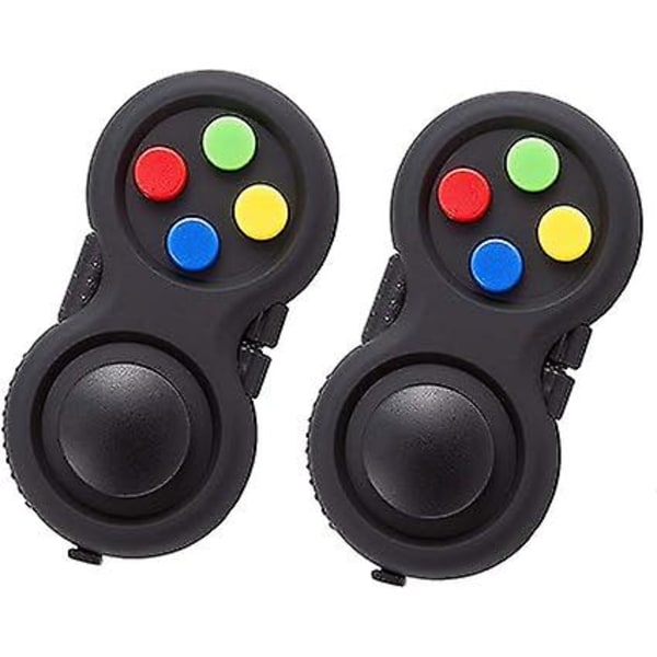 Leksakskub Kontroller Dekompressor För Add Hd Autistiska Barn Och Vuxna (svart 2st) {D}