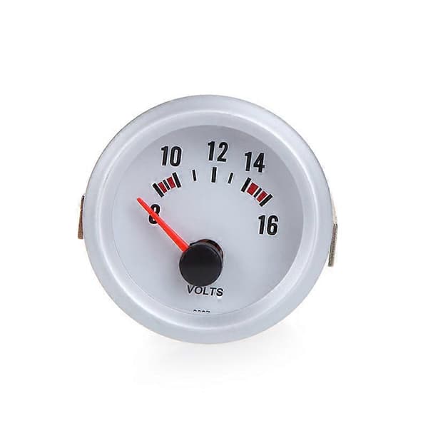 Voltmätare för bil 2\" 52mm 8~16V Blått LED-ljus[D]