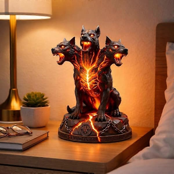 LED Nattlampa Delfin Uggla Lejon Hybrid Djurstaty, Sovrum Skrivbordsdekor Present (D) C