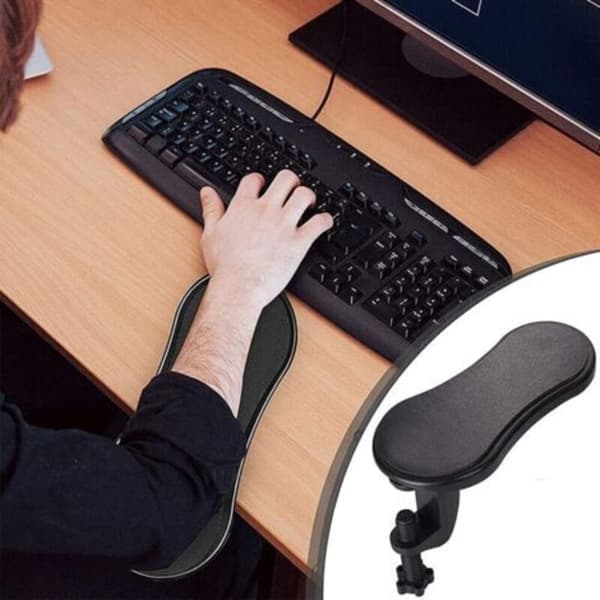 Handledsstöd, armhandledsstöd, justerbart handledsstöd, ergonomiskt roterande handledsstöd i minneskum för kontor, arbete, studier, spel (D)