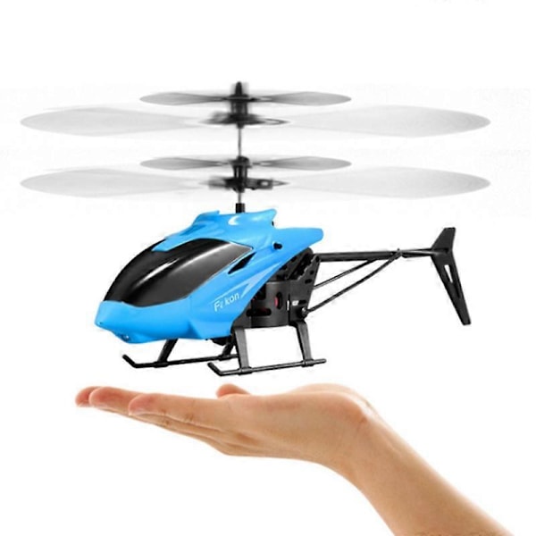 Helikopter LED Blinkande Ljus Infraröd Induktion Drönare Barnleksaker Flygplan USB Laddning Fjärrkontroll Leksak Pojkpresent