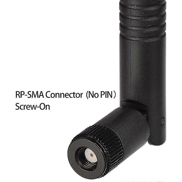 WiFi-antenn 12dBi 2,4 GHz med RP-SMA-kontakt för trådlös nätverksrouter etc. 2-pack black