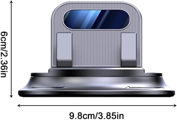 Telefonholder for dashbord — En telefonholder som kan festes til dashbordet. (D)