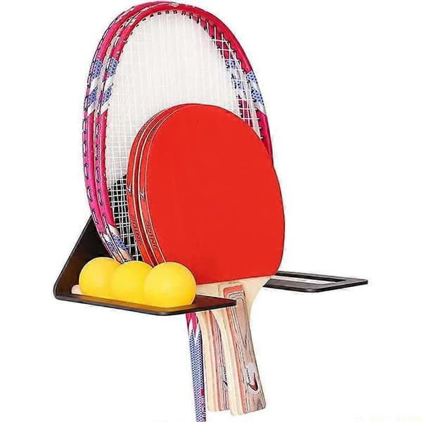 Bordtennisbat Holder Stor Kapacitet Display & Opbevaring Vægmonteret Stativ (D)