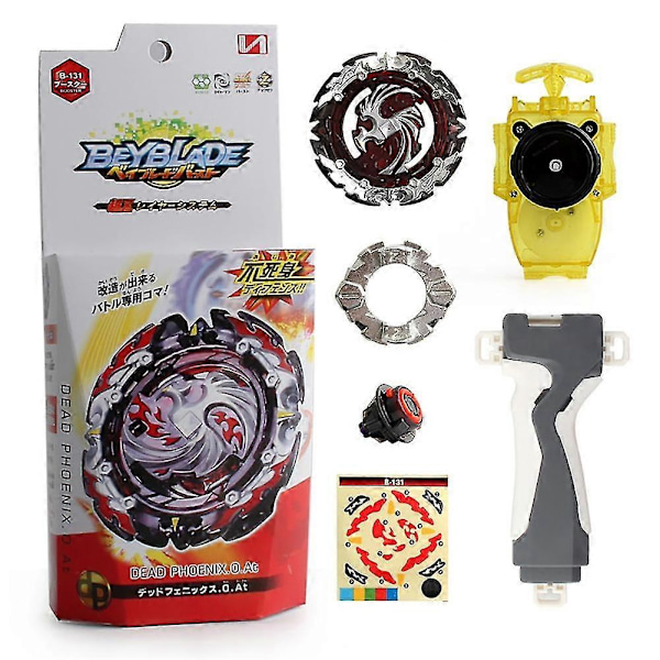 Metal B-131 Død Fønix Beyblade Burst Blast Gyroskop med Håndtag Launcher