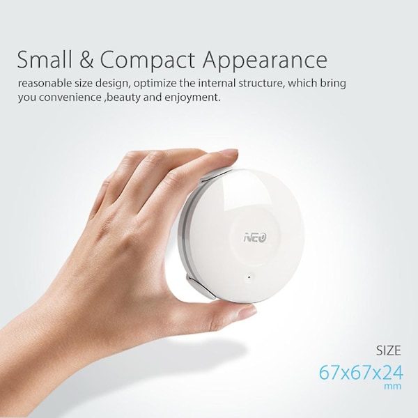 NEO NAS-WS02W WiFi Smart Vattenläckagesensor Trådlös Översvämningssensor Fungerar för Tuya Smart IFTTT