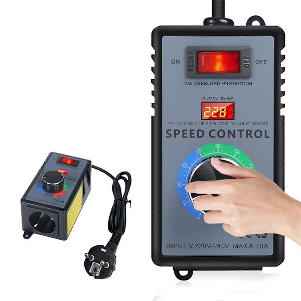 Hastighetsregulator 230 V, Frekvensomformare 230 V, Motorspänningsregulator AC 220 V 10 A Högsta Po