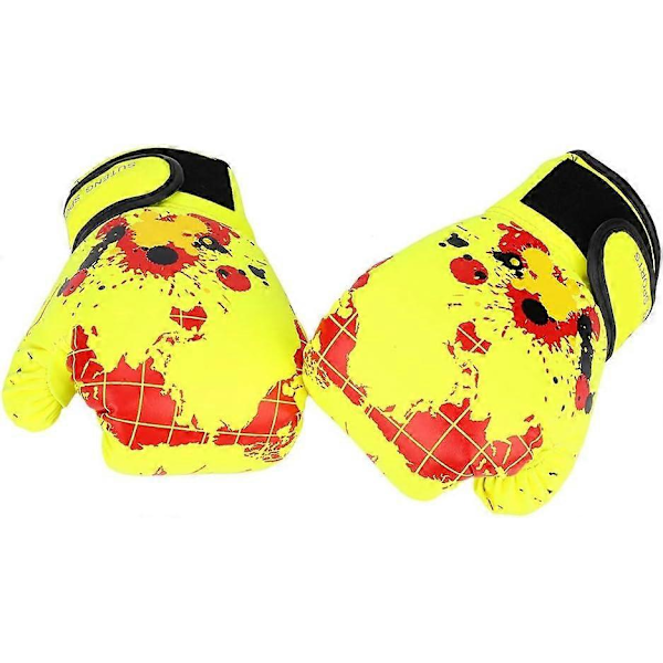 Barnehansker for boksing, Punchinghansker for barn, Mini boksehansker Junior for gutter jenter, Treningshansker for boksing[D] Yellow