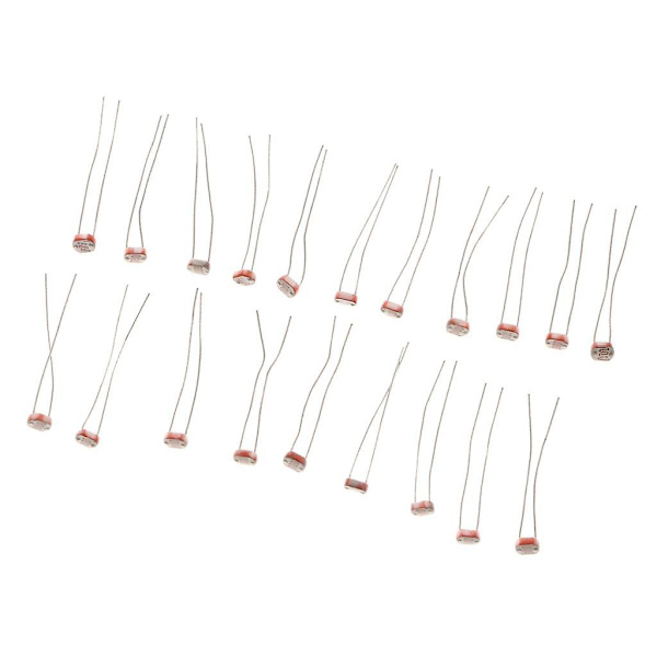 20 stycken Fotoresistorer Ldr Cds 5mm Ljusberoende Resistor Sensor Gl5516