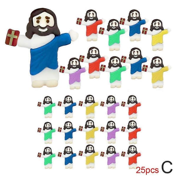 Mini-Jesus Figur Påskepynt Jesus-Leker Små Jes Figurer[D] 25pcs