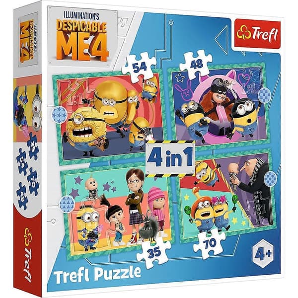 Minions Pussel Set 4 i 1[D] 8X6.5X0.25cm