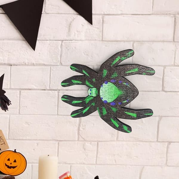 Halloween Edderkopppynt i Tre, Holdbar for Spøk og Julemoro