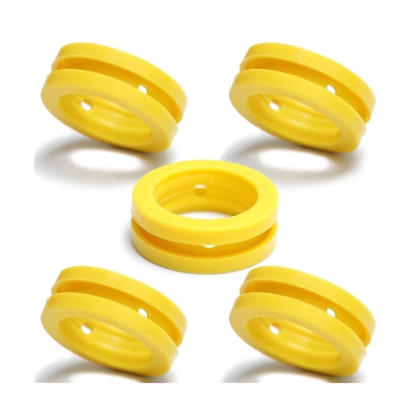 O-ringar Sodamaskin CO2-cylinderutbyteskolsyrarepackningar 5 st, Packningar Ring för ny sodamaskin [kk] Yellow