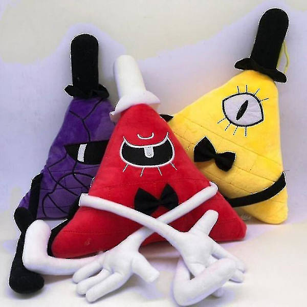 Gravity Falls gosedjur dockor Bill Cipher mjuk docka plysch barn studenter presenter-r yellow