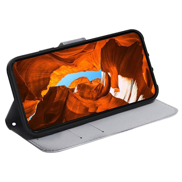Pengeboksetui med mønstertrykk i skinn for Xiaomi Poco C75 4G/Redmi 14R 5G/14C 4G Multicolor Style D