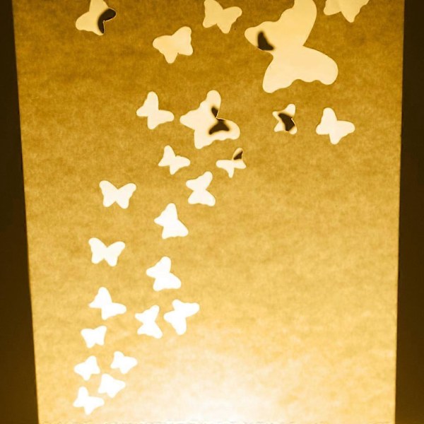 Pakke med 10 Twinkling Stars Design Lysposer Lyslyktposer Holder Bryllupsfestdekorasjon White N708
