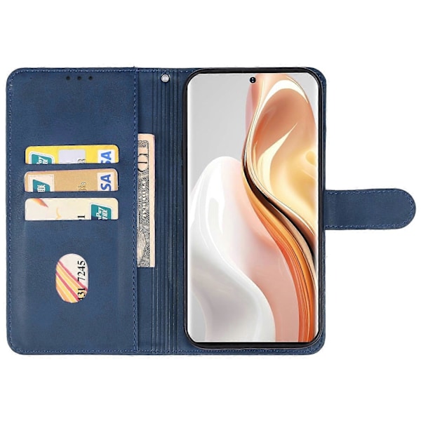 Læder Telefon Case til Ulefone Note 17 Pro Blue