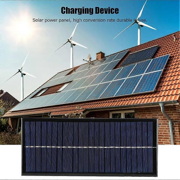 2.5W 12V DIY Polykrystallinsk Silisium Solcellepanel Lader Modul for Telefonlading[D]