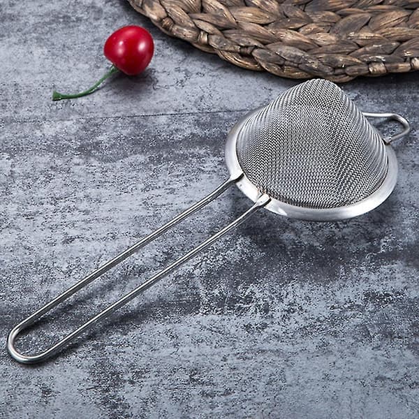 Cocktail shaker i rustfritt stål, finmasket sil, bartendersett til salgs Q[D]