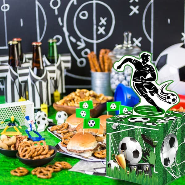 Fotbolls-VM-tema sparbössa i papper - Presentbehållare för kontanter i papper[D]