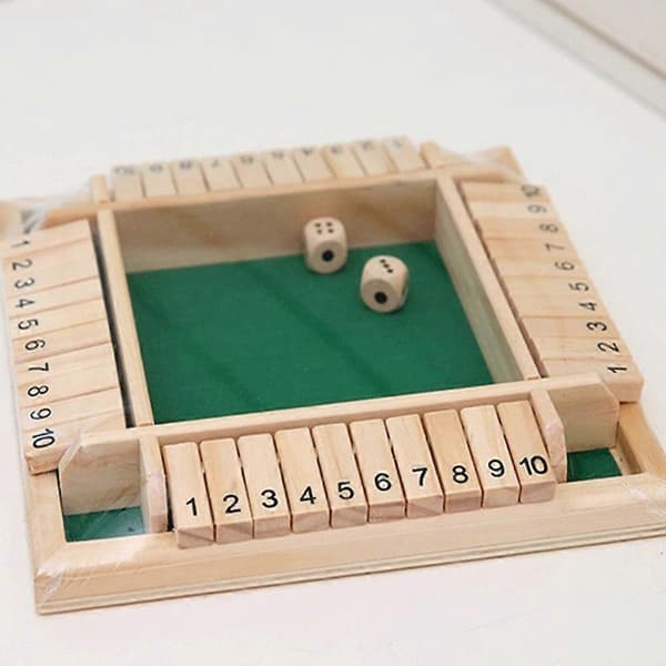 Four Side Flop -numeropeli, lautapeli vanhemmille ja lapsille [D] Green