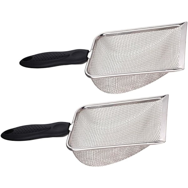 ##/2-pack Strandnätspadar för att samla snäckor Sandfilterskopor för att samla snäckor Skopor Silskopa Sommarpool##/[YJD]