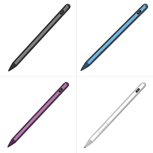 Tarkka Stylus-kynä Surface Pro 9/8/7/6/5/4/3 Pro X Go Book -malleille, magneettinen lataus, vaihdettavat kärjet