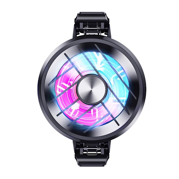 GT30 Matkapuhelimen Jäähdytin RGB-valotehoste 2-vaihteinen Säädettävä Puolijohde Jäähdytys Takakiinnike Puhelimen Jäähdytin Matkapuhelin Tarvikkeet[D] Black