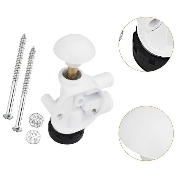 385314349 WC-vesiventtiilikokoonpano 5996 Tukevat perävaunun lisävarusteet[D] White Packing size 13x10x5cm