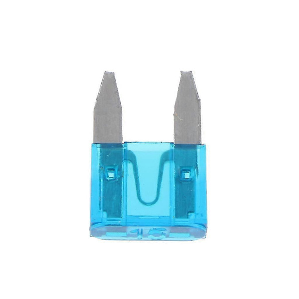 5X10 Stykker Mini 15A Bladsikring Sortimentsett For Bil Lastebil Erstatning[D] 7 Pcs