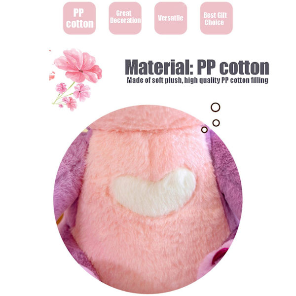 Stitch-nukke Violetti 30/45cm Pehmolelu Stitch Enkeli Nukke Lahjat Lapsille [kk] 30cm
