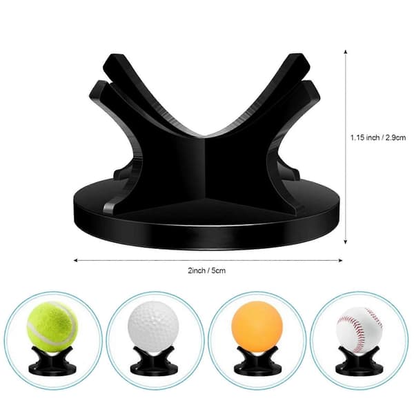Golfbolde Display Stand Baseball Støtte Base Softball Rack Akryl Bolde Fremvisningsbase Bolde Sfærer Holder Base[D] Clear