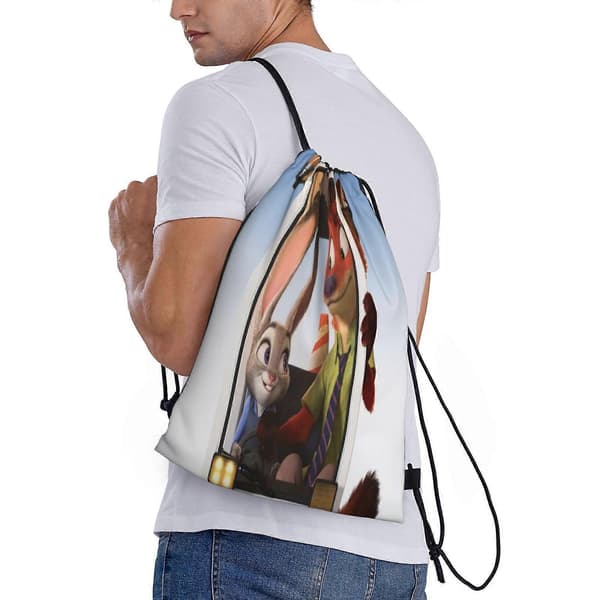 s39 Zootopia Canvas dobbelt skulderrygsæk solid konstruktion og glat ydre k39[D]
