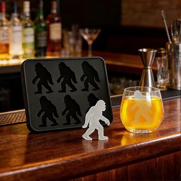 Gorilla Ice Mold Gorilla Ice Cube Tray Silikone Sjove Former Gorilla til Festdrikke (D) Pink