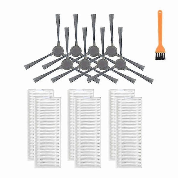 15 stk. Vaskbar sidebørste Hepa-filter for Ecovacs Deebot N9/n9+[D]