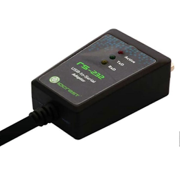 Iocrest USB 2.0 till seriell -232 DB9 9-stifts adapterkonverteringskabel chipset längd 1m USB till RS232 Supp