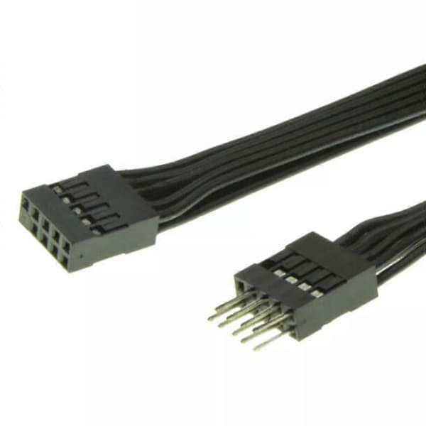 Bundkort 9-pin USB 2.0 Han til Hun Forlængerkabel 30cm, 2 stk.[D]