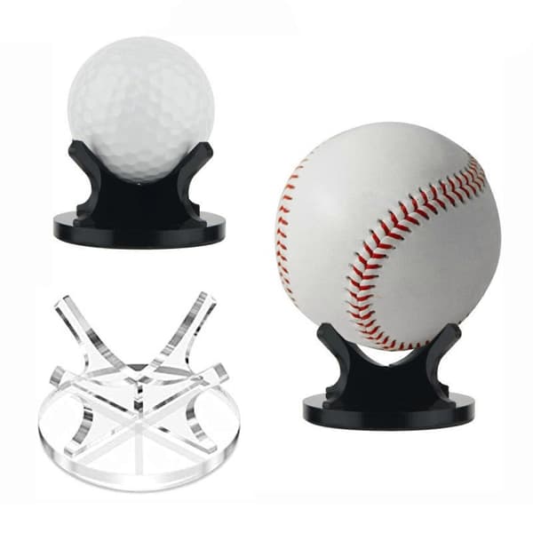 Golfbolde Display Stand Baseball Støtte Base Softball Rack Akryl Bolde Fremvisningsbase Bolde Sfærer Holder Base[D] Clear