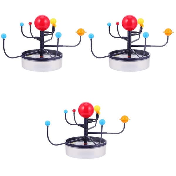 Planetsystem Planetmodell Vitenskap Leker for Barn Utdanning 3 stk Pakke[D]