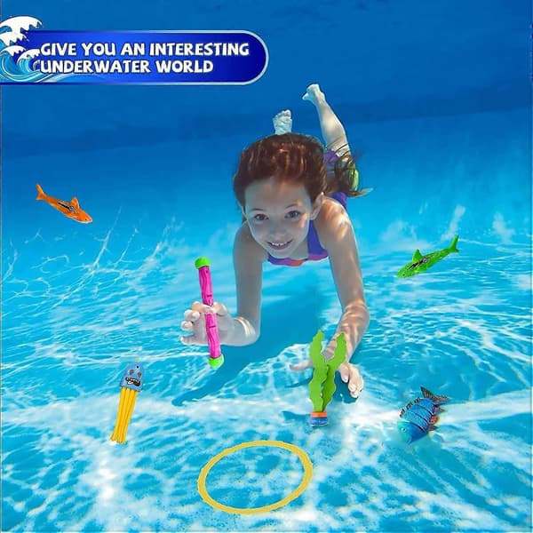 Pool Dykleksaker Sommar Simbassäng Leksaker För Barn[D] Diving octopus