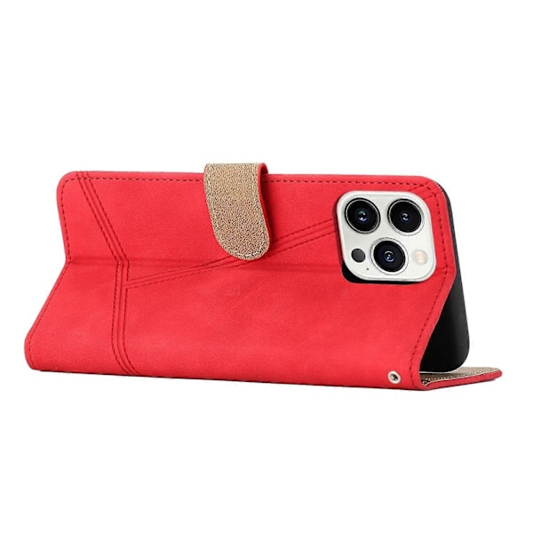Sytt Läderfodral för iPhone 16 Pro Max Red
